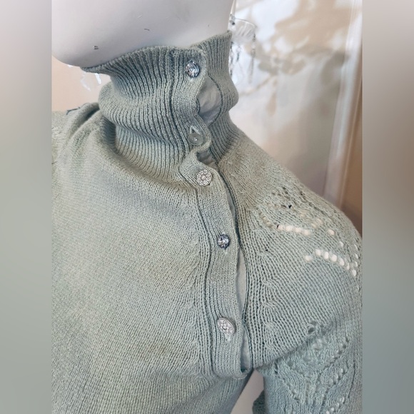 Rebecca Taylor Long Sleeve Turtleneck Sweater Womens Size M - Picture 3 of 13